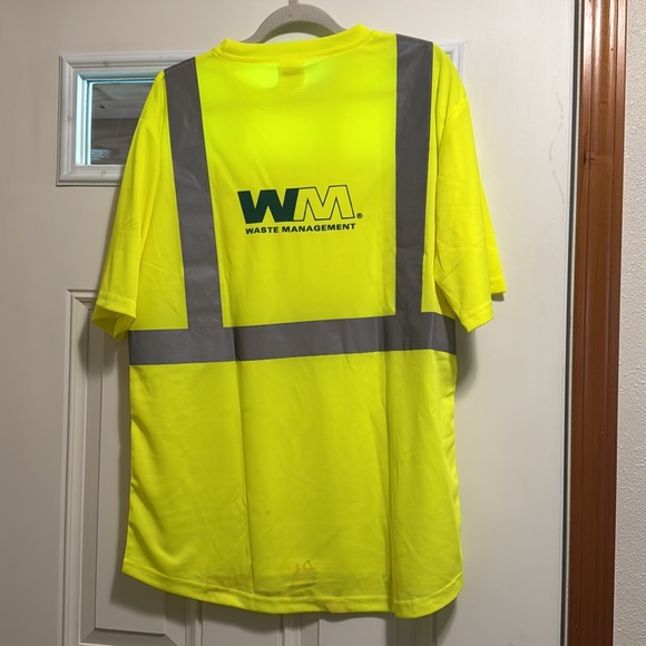 🌸5/$25🌸🆕2 Transportation Safety Apparel XL TShirts w/Waste Mngmt on back - Picture 7 of 10